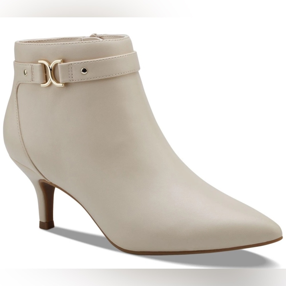 CHARTER CLUB Womens Beige Ulyssa Pointed Toe Kitten Heel Booties new